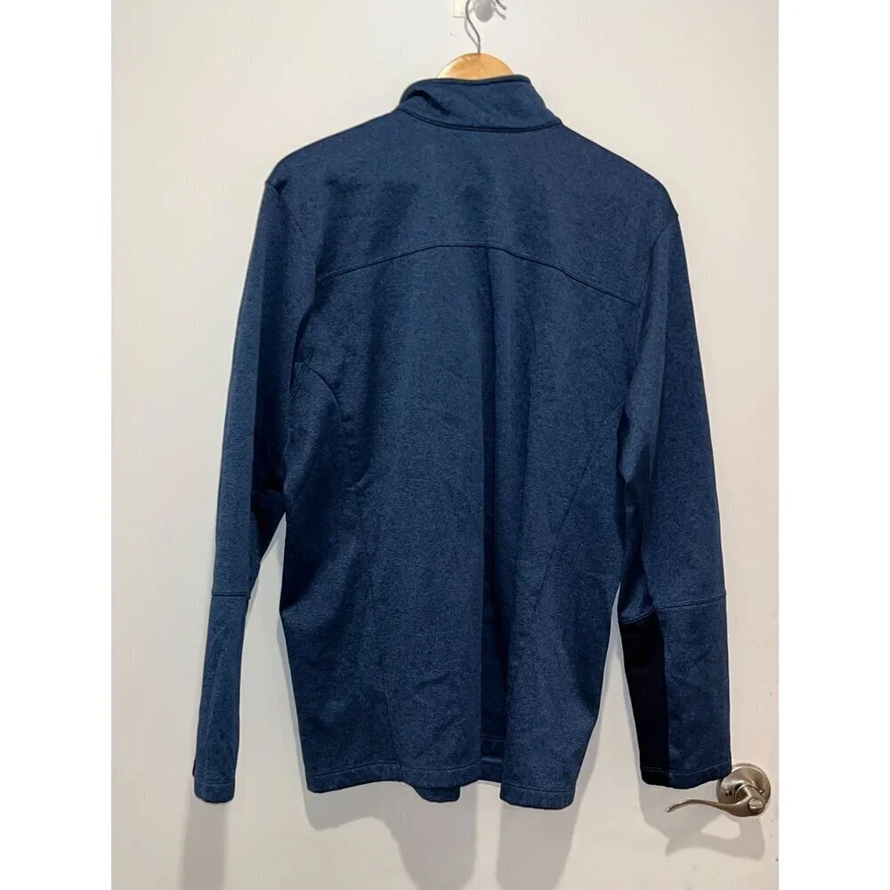 The North Face Mens/Womens 1/4 Zip Pullover XXL Blue Heather Athletic Fit